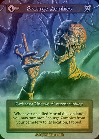 【FOIL】[Earth] Scourge Zombies [beta-Ordinary]